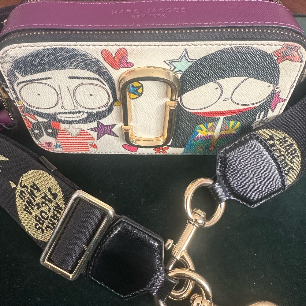 Marc Jacobs X Anna Sui. Purple and Gold Accent Bag - Picture 6 of 6